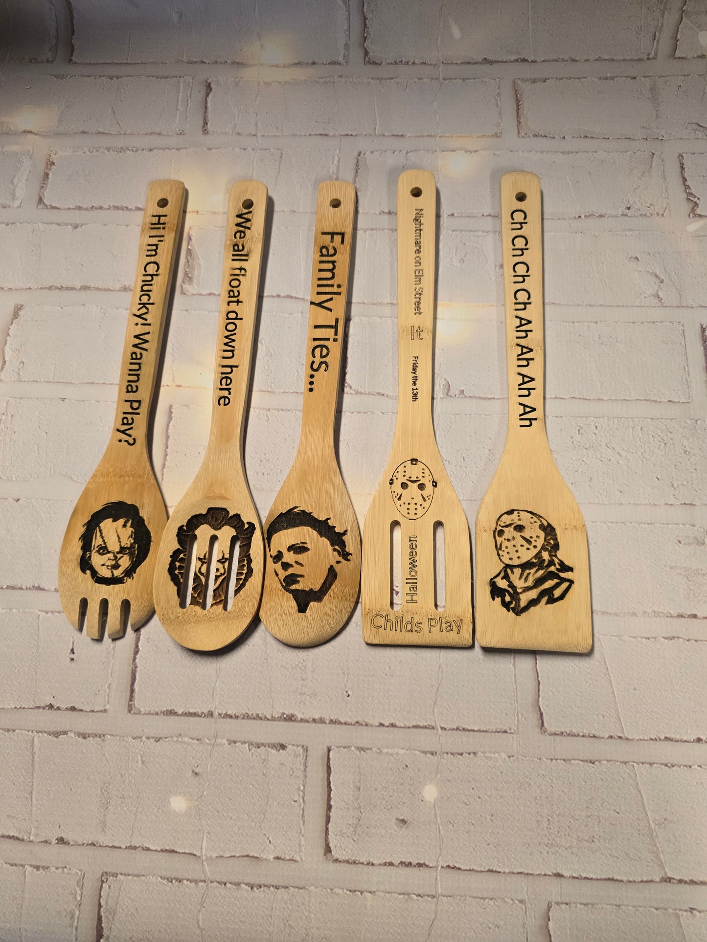 Cutting Board and Spoons